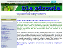 Tablet Screenshot of dlazdrowia.abc24.pl