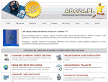 Tablet Screenshot of abc24.pl